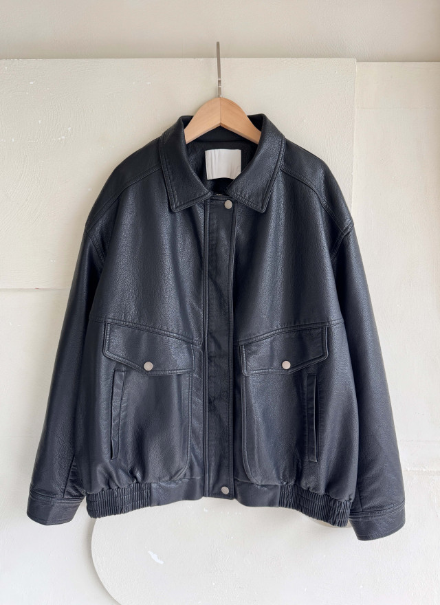 BS韓國恩藝率性皮革外套