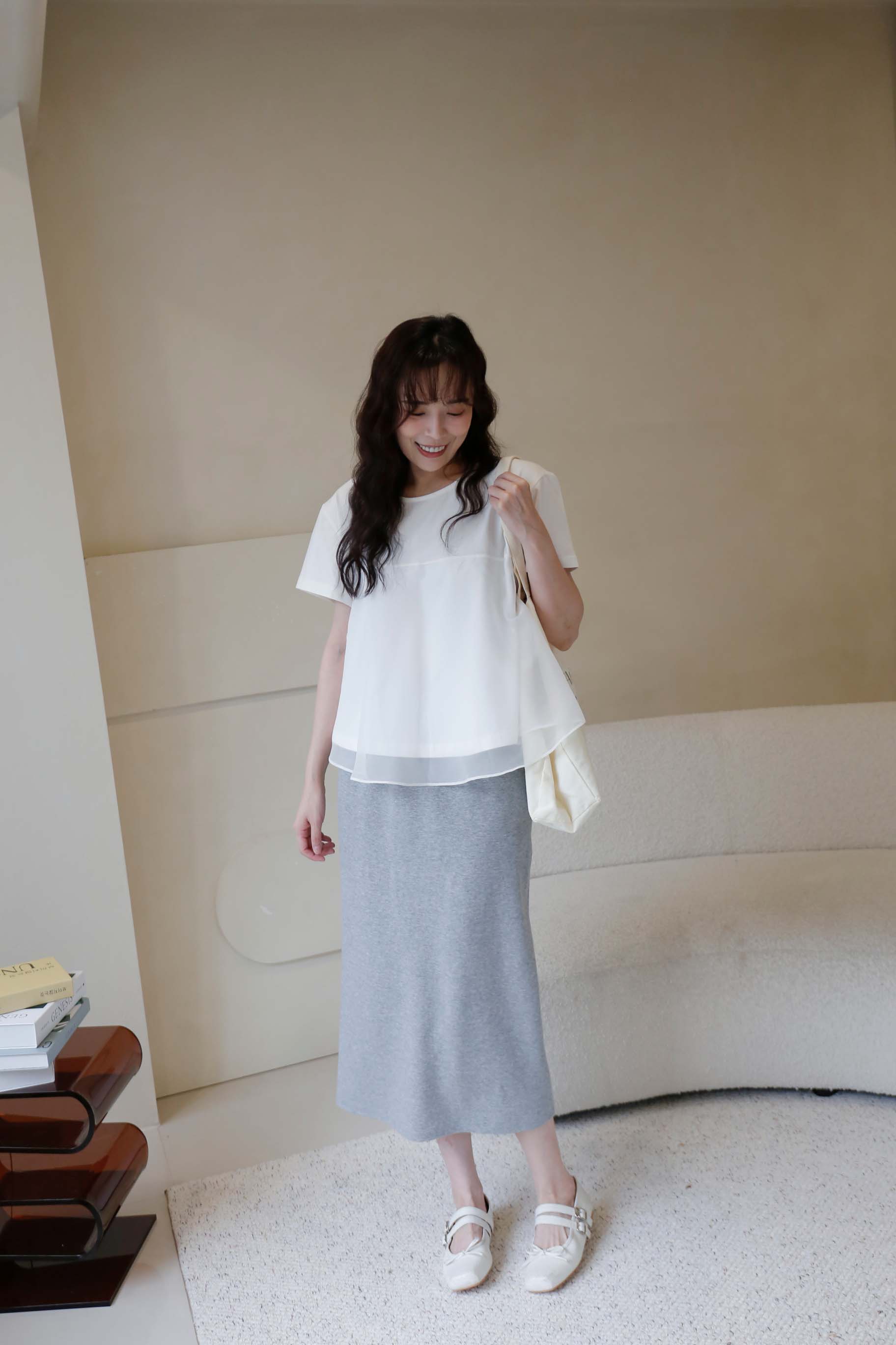 BS韓國映洛柔紗上衣(三色)