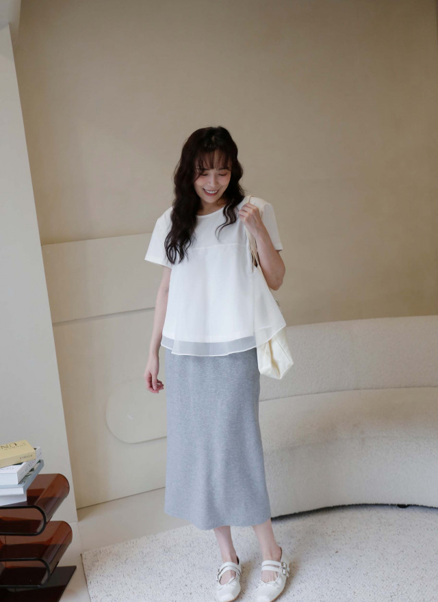 BS韓國映洛柔紗上衣(三色)