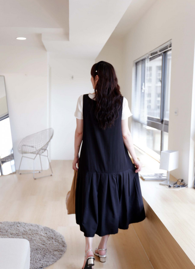 BS韓國夏恩百褶洋裝(兩面穿)