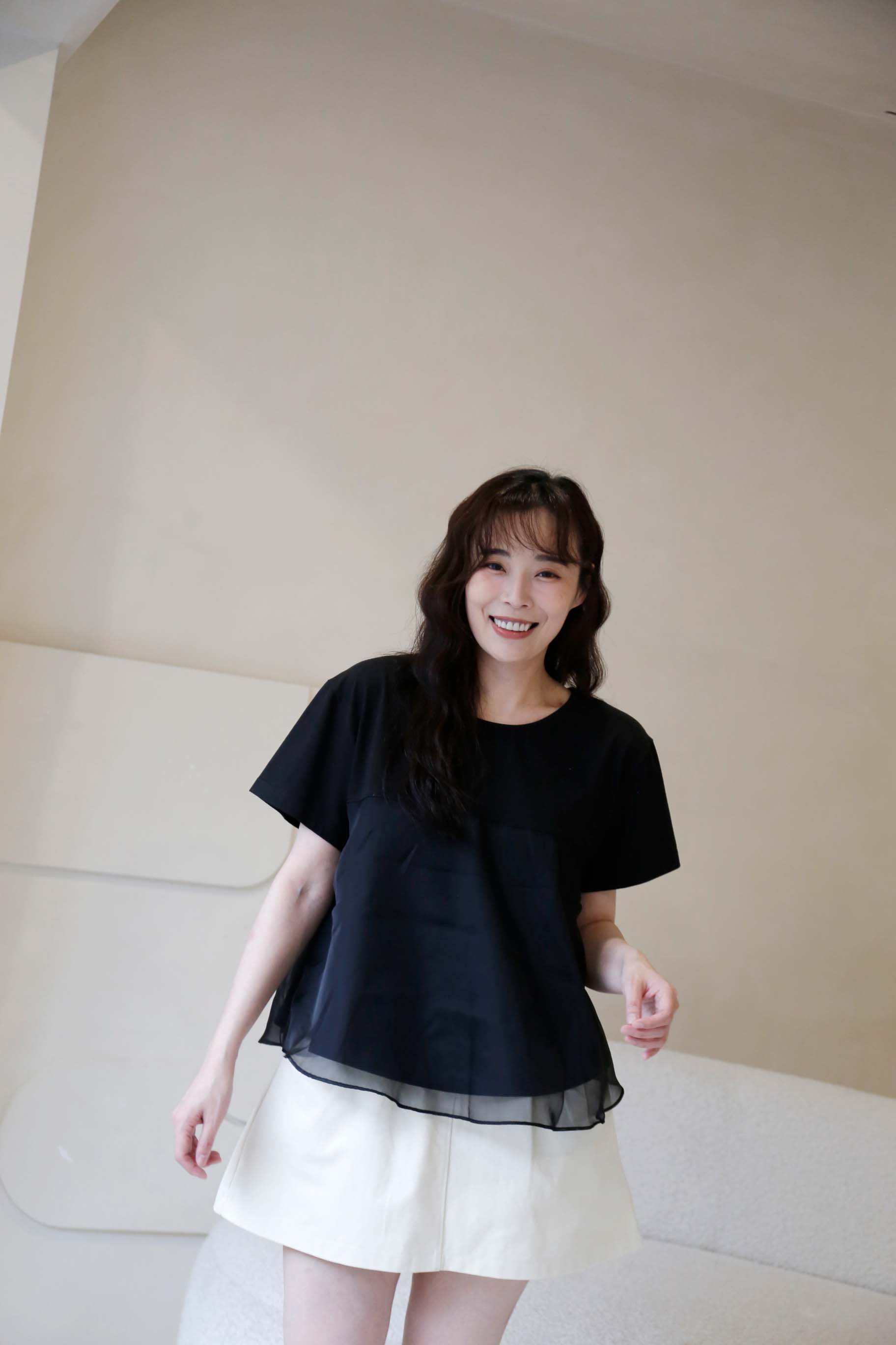 BS韓國映洛柔紗上衣(三色)