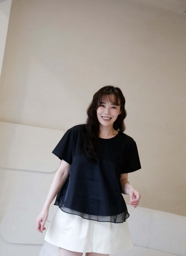 BS韓國映洛柔紗上衣(三色)