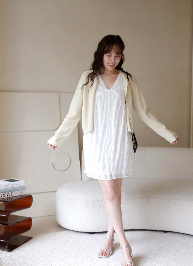 BS韓國秀雅紋理小洋裝(兩色)