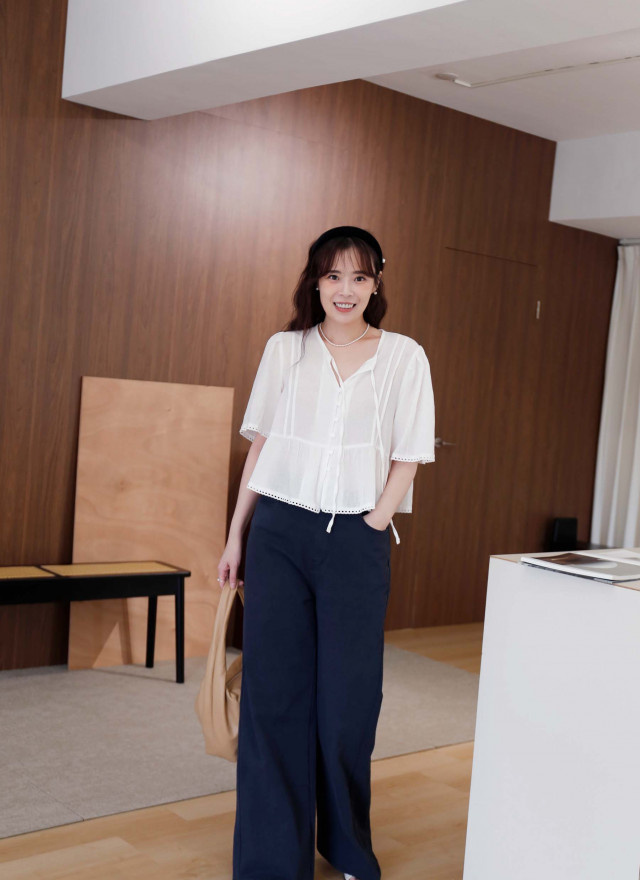 BS韓國玲雅綁帶上衣(兩色)