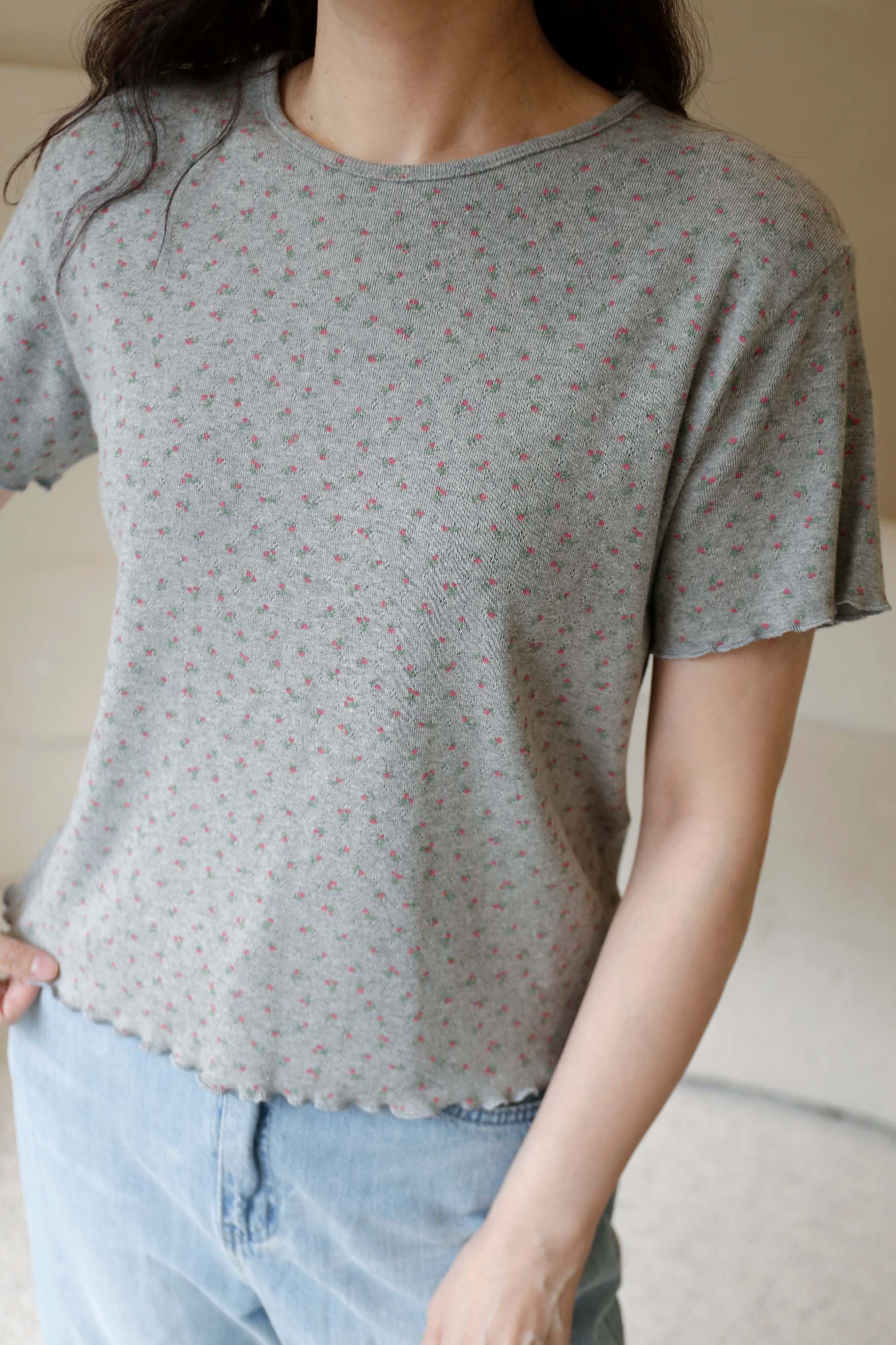 BS韓國洛緹碎花上衣(兩色)