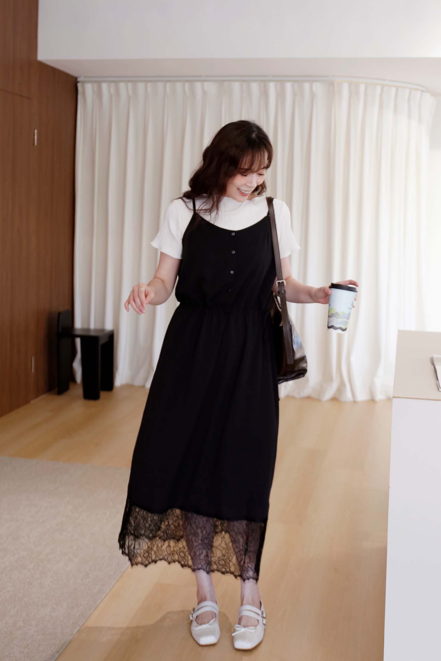 BS韓國瑞希拼接蕾絲洋裝