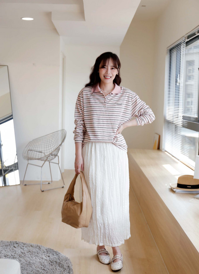 BS韓國恩宇條紋上衣(兩色)