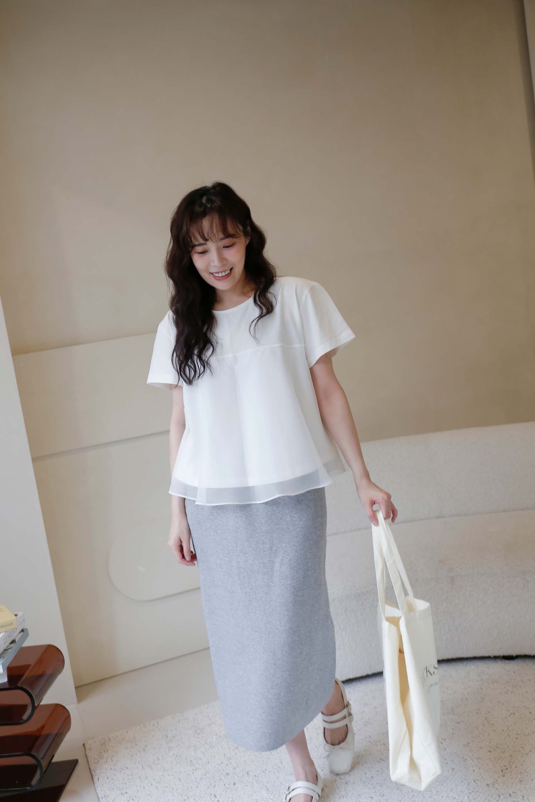 BS韓國映洛柔紗上衣(三色)