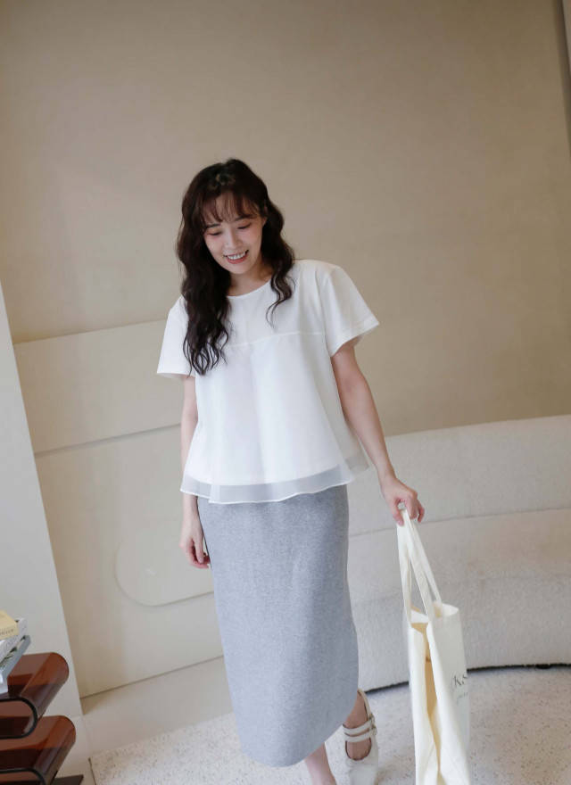 BS韓國映洛柔紗上衣(三色)