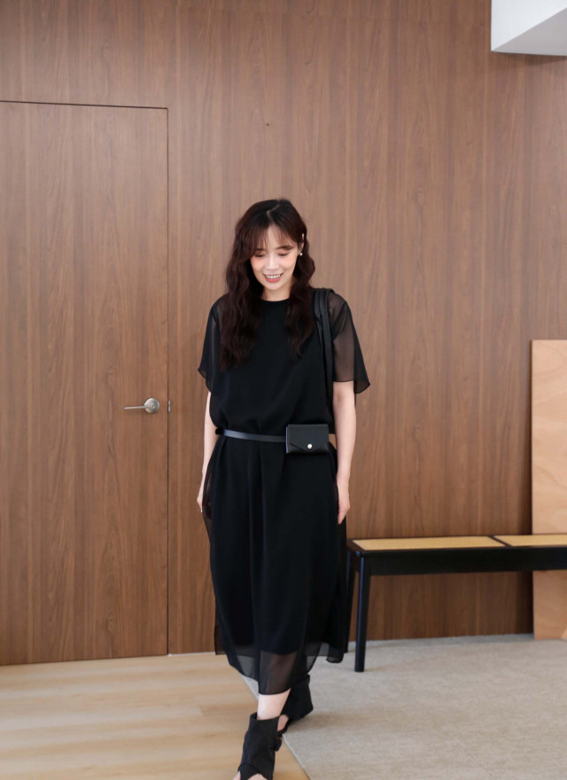 BS韓國敏真層次連身裙(兩色)