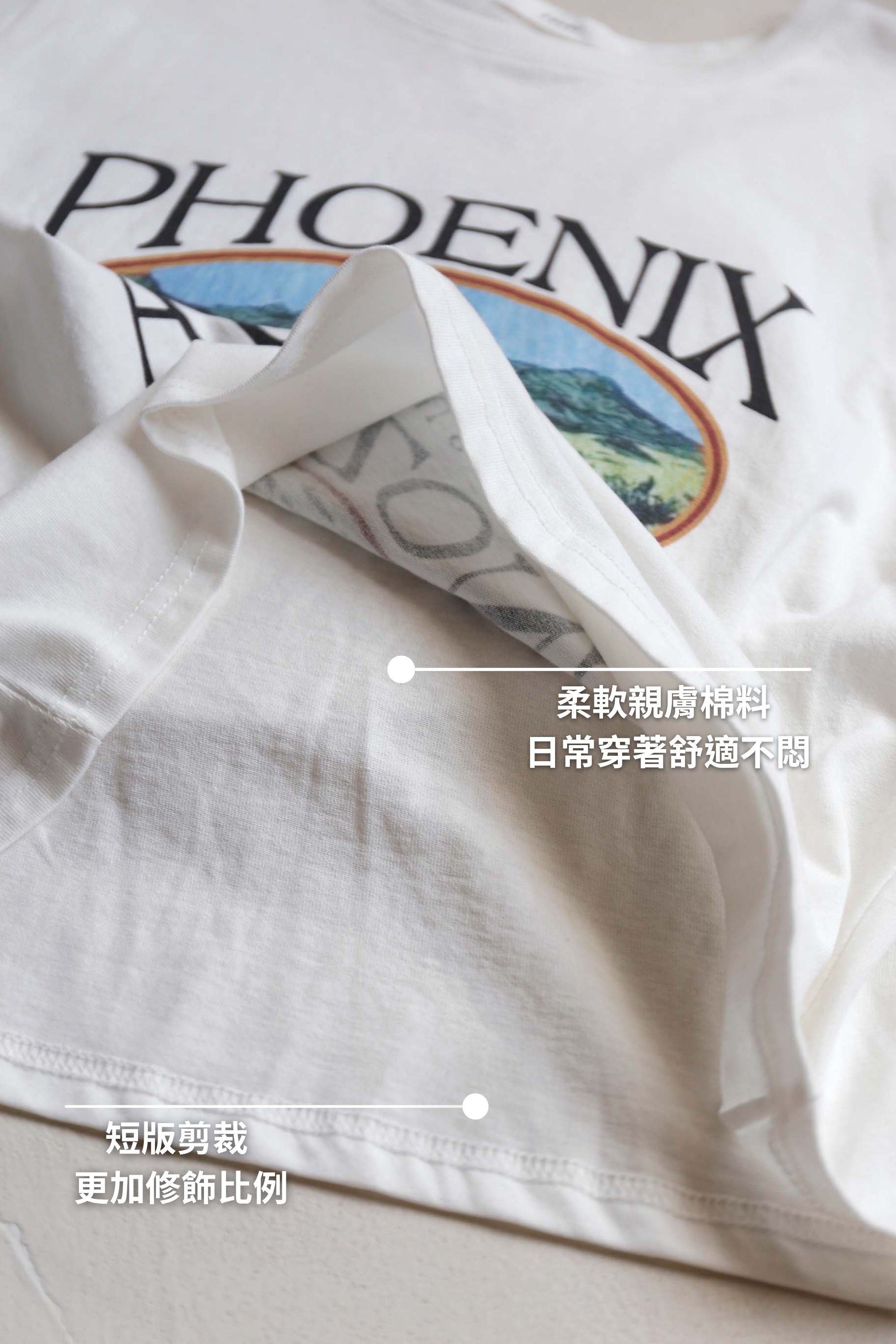 BS韓國菲妮印花短Ｔ(兩色)