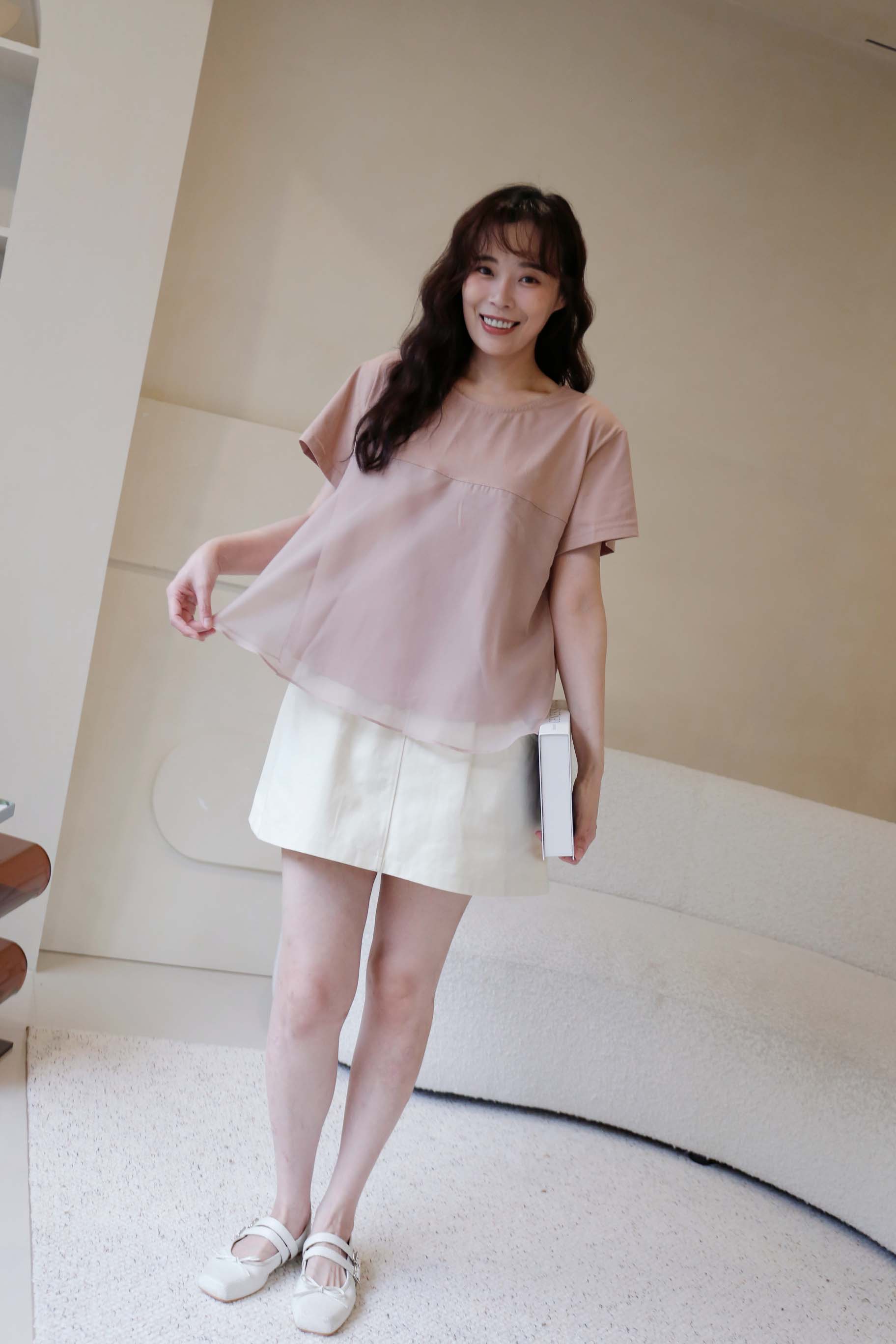 BS韓國映洛柔紗上衣(三色)