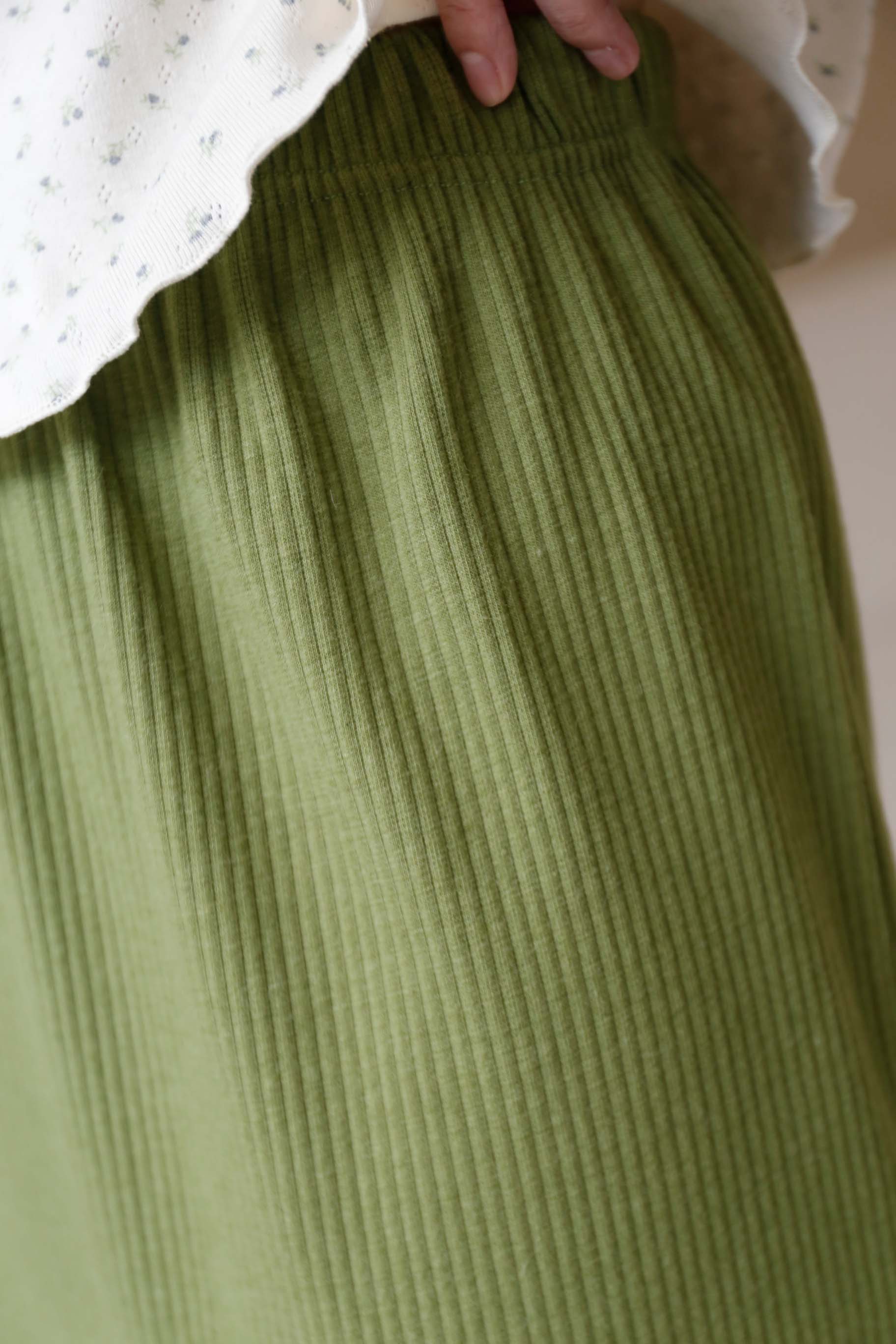 BS韓國映禾羅紋後開衩長裙(兩色)