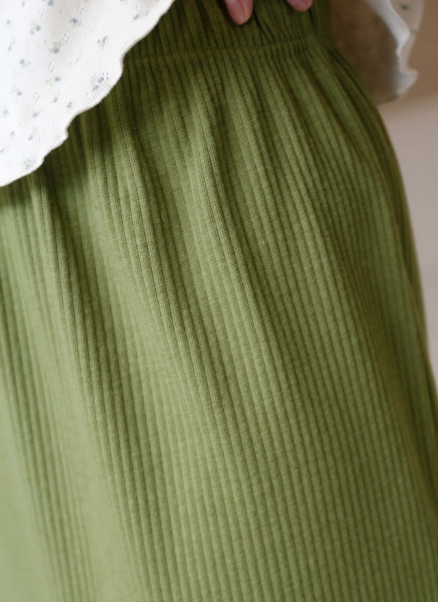 BS韓國映禾羅紋後開衩長裙(兩色)