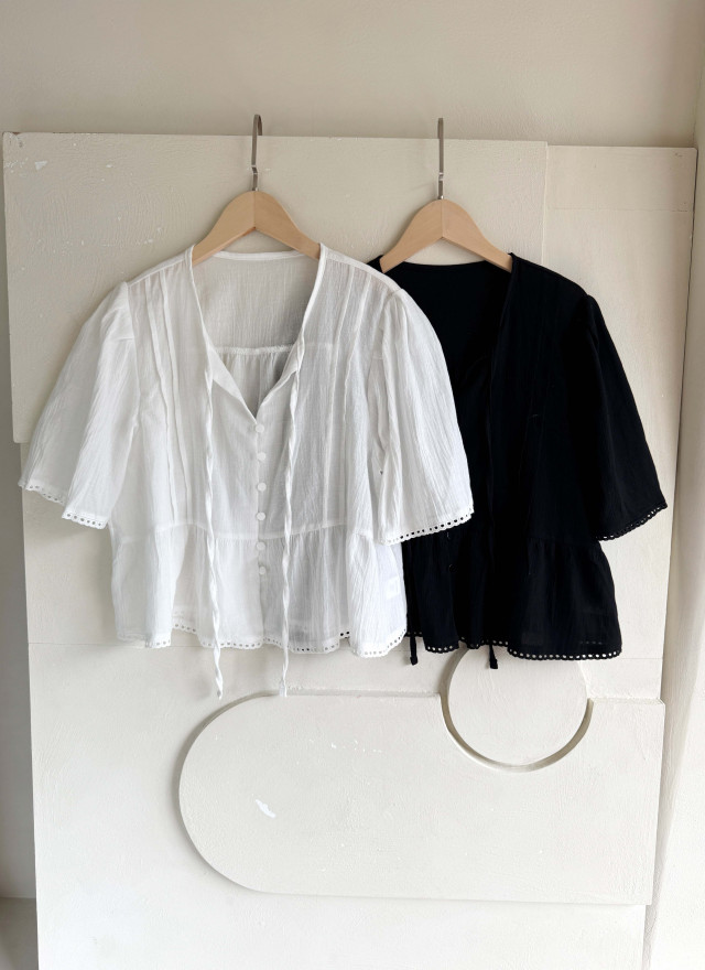 BS韓國玲雅綁帶上衣(兩色)