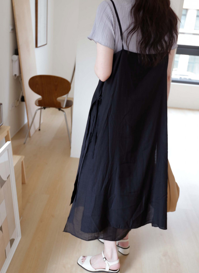 BS韓國薇恩側綁帶洋裝(兩色)