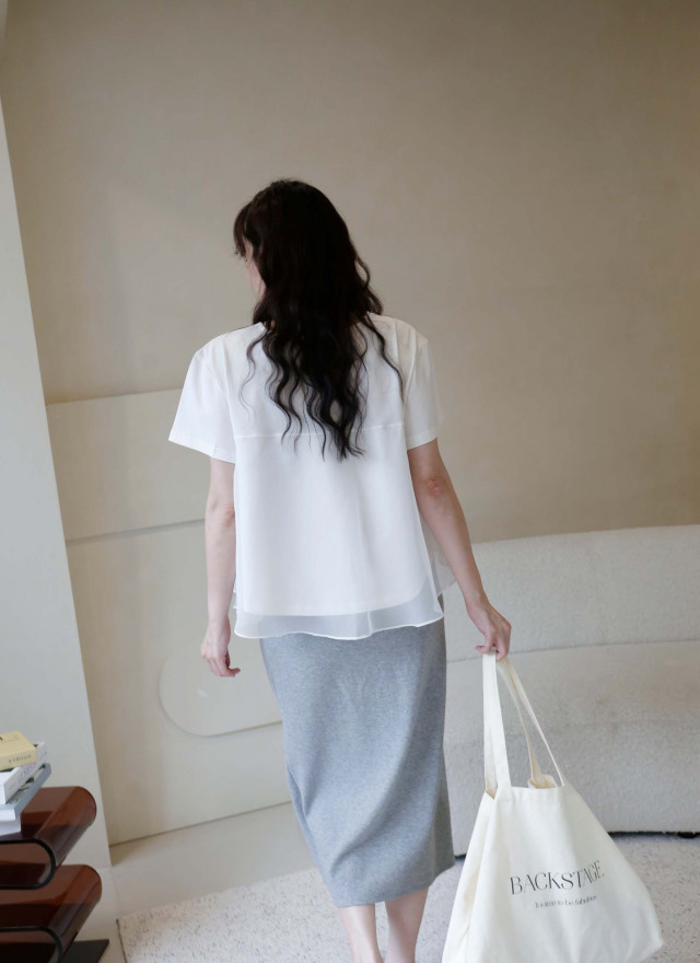 BS韓國映洛柔紗上衣(三色)