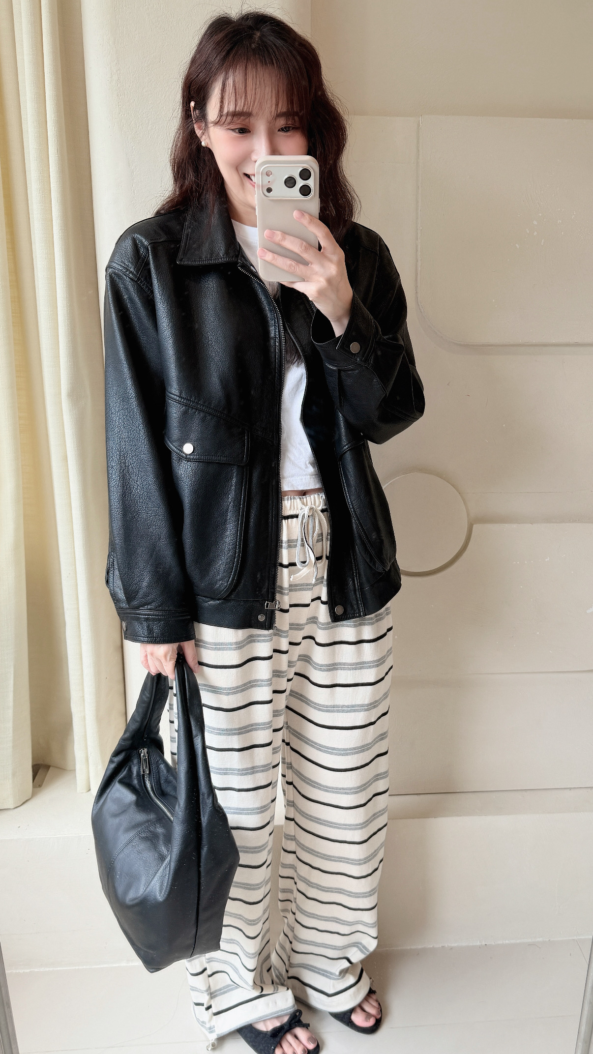 BS韓國恩藝率性皮革外套