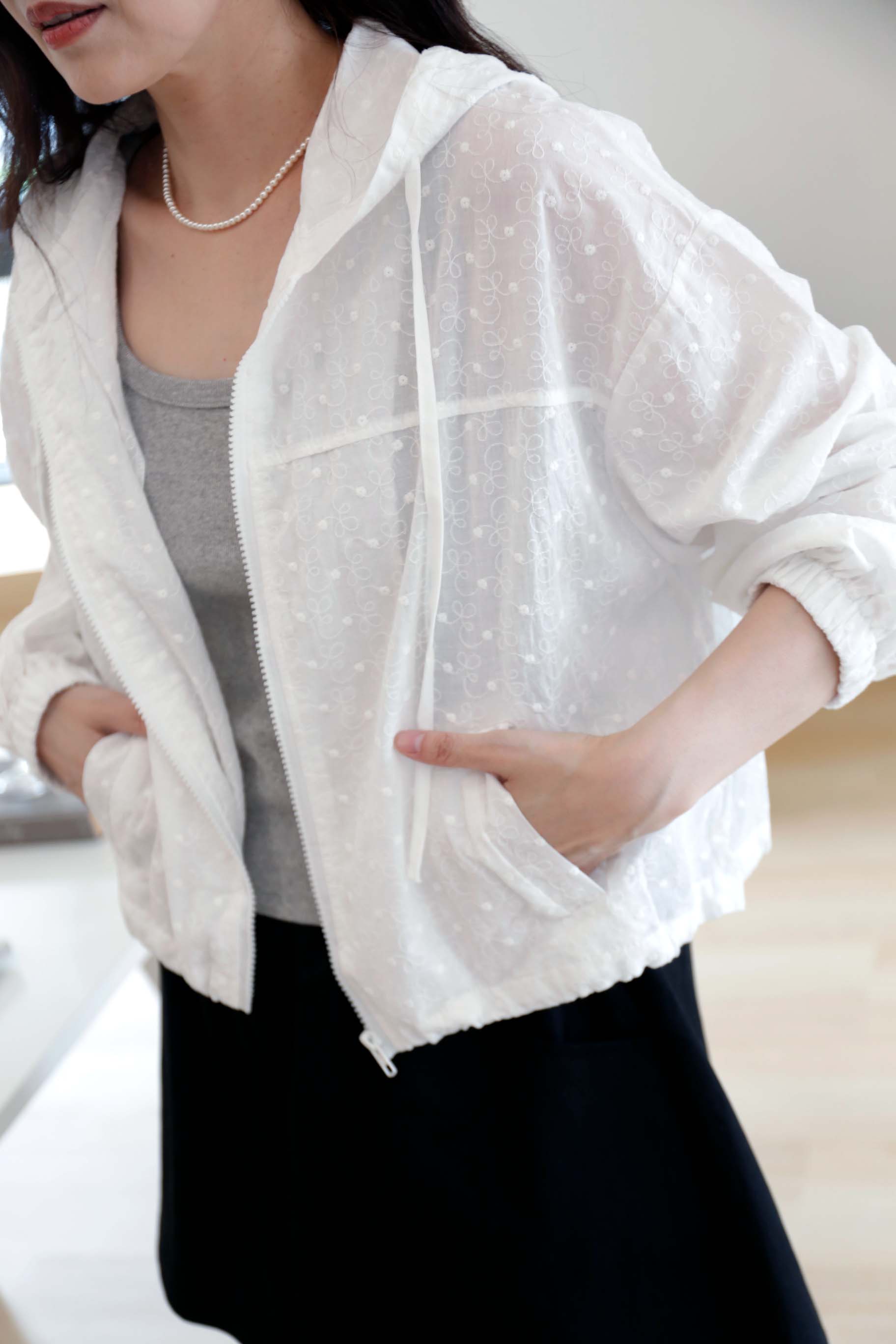 BS韓國朵拉連帽刺繡外套