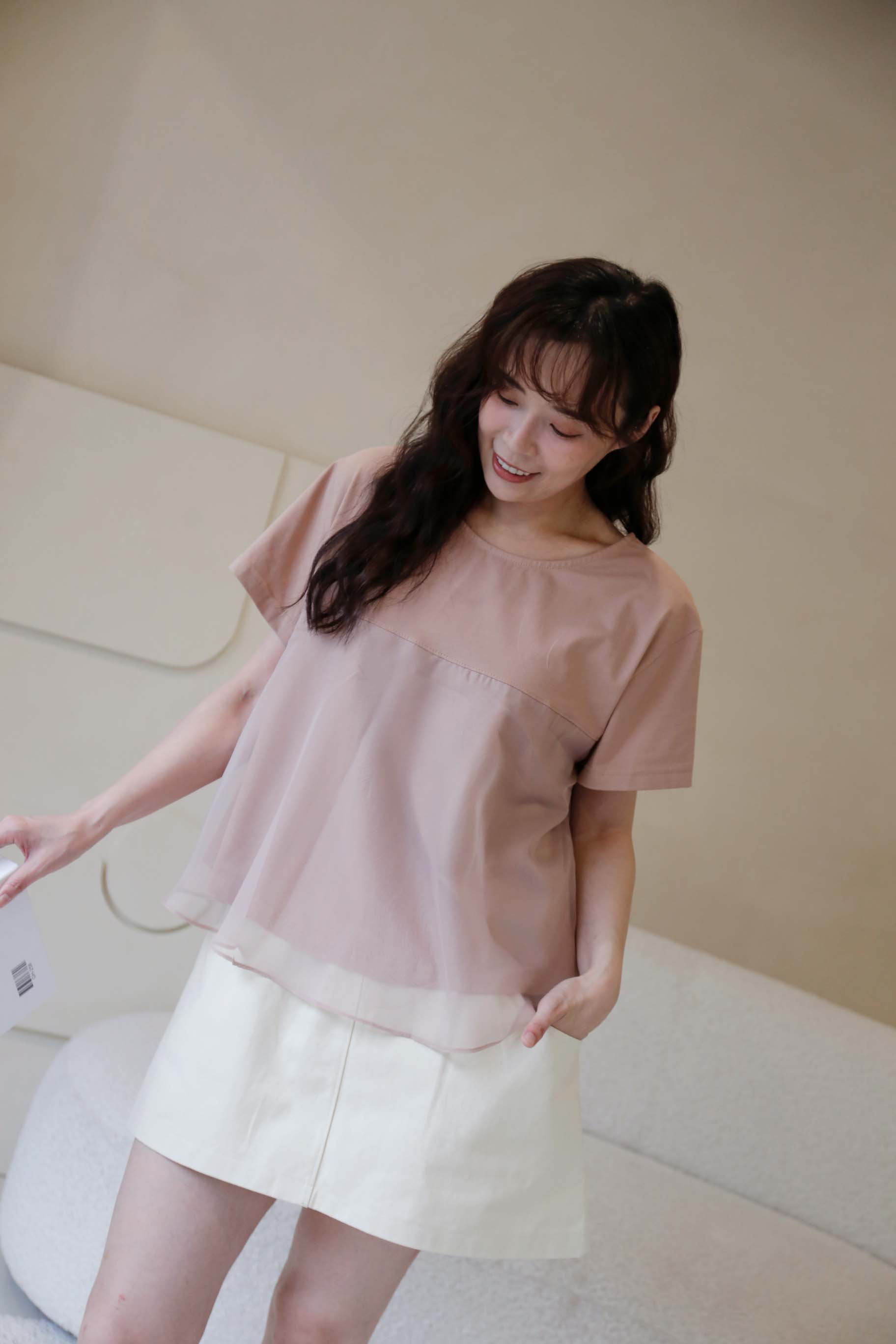 BS韓國映洛柔紗上衣(三色)