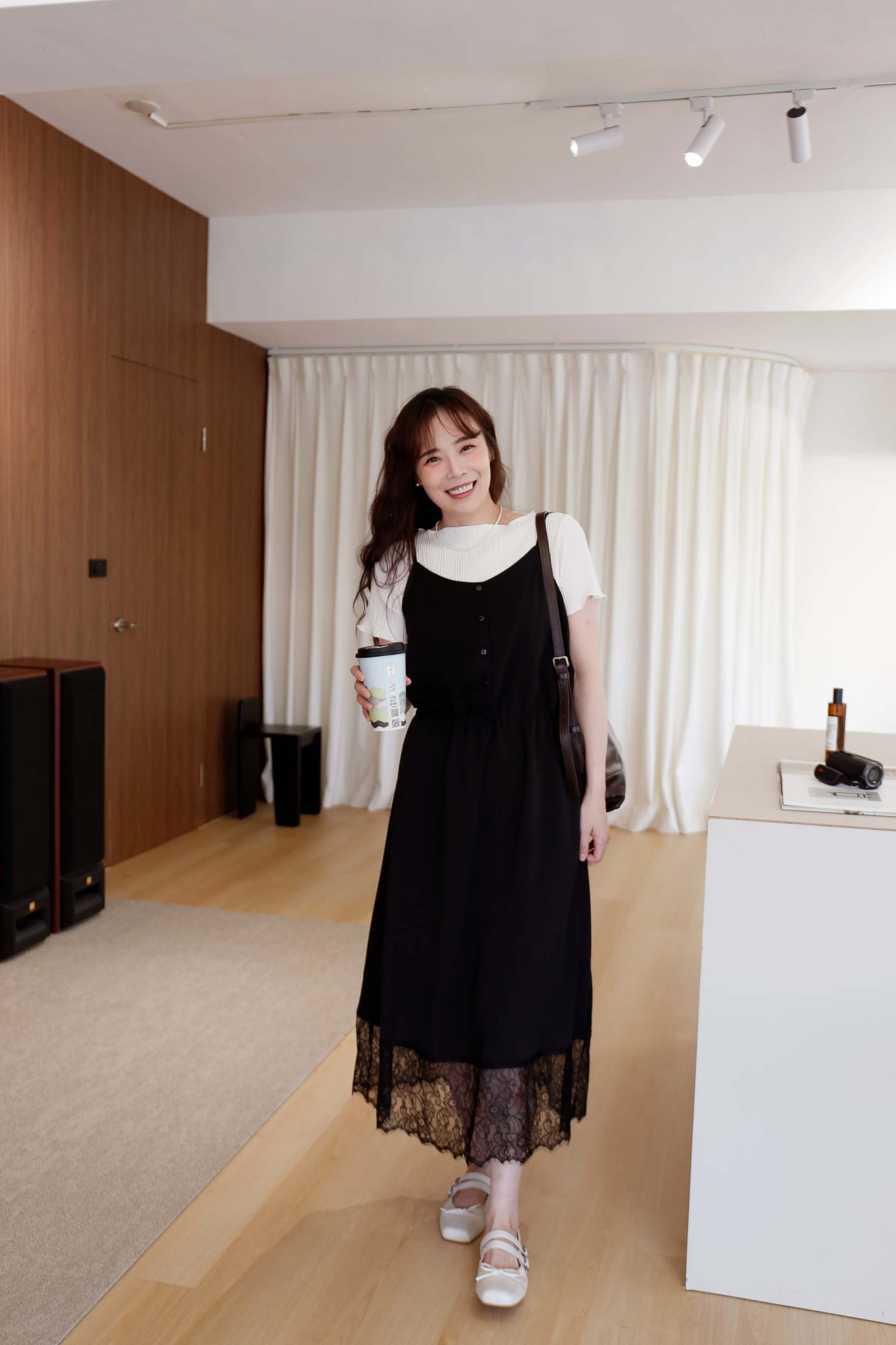 BS韓國瑞希拼接蕾絲洋裝