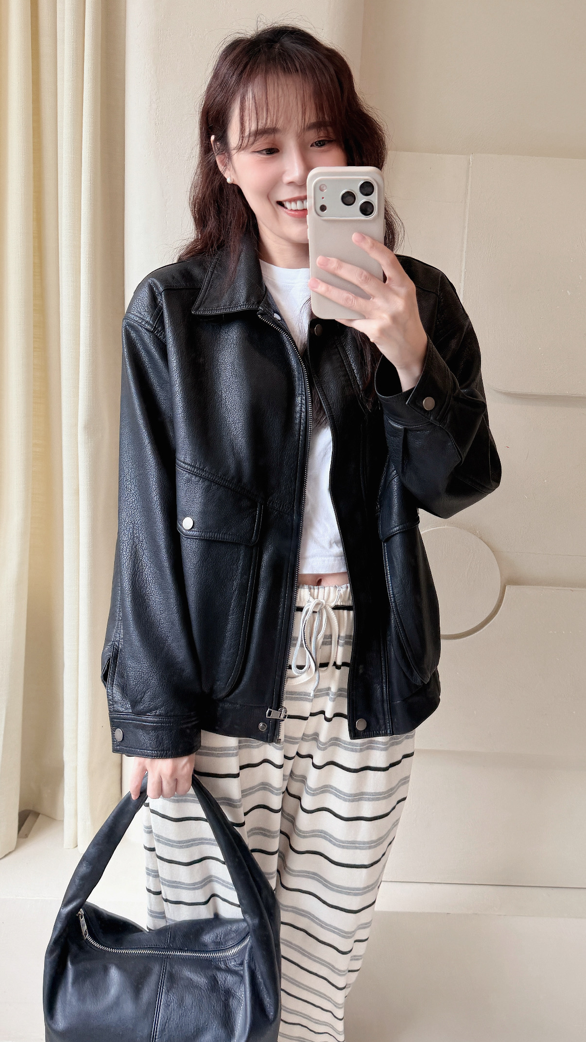 BS韓國恩藝率性皮革外套