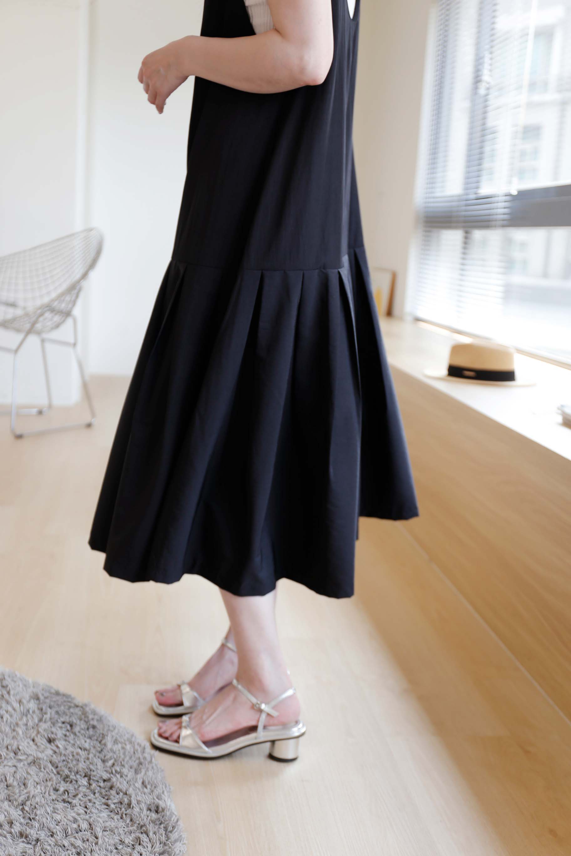 BS韓國夏恩百褶洋裝(兩面穿)