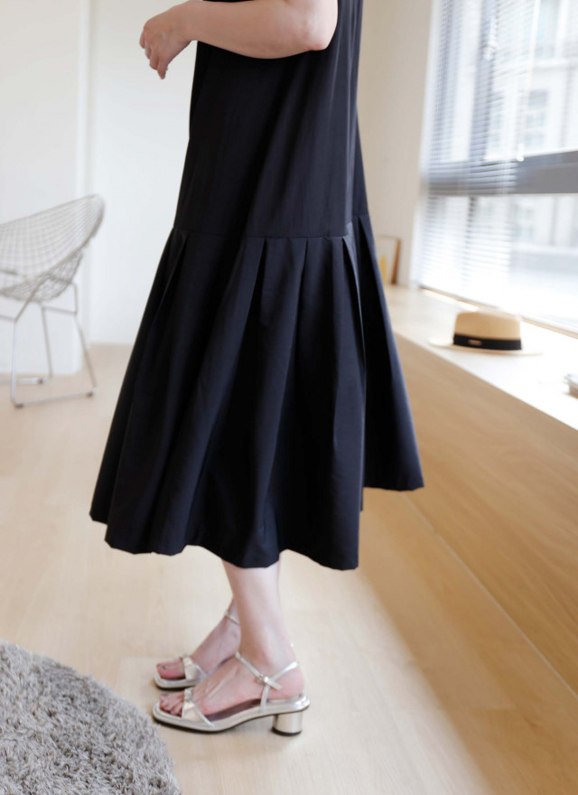 BS韓國夏恩百褶洋裝(兩面穿)