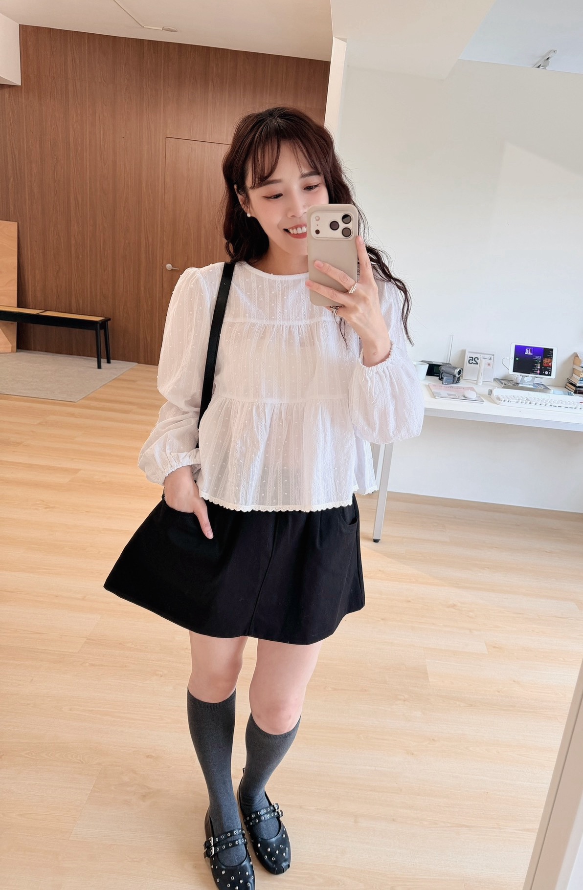 BS韓國口袋A字褲裙(兩色)－尺寸友善