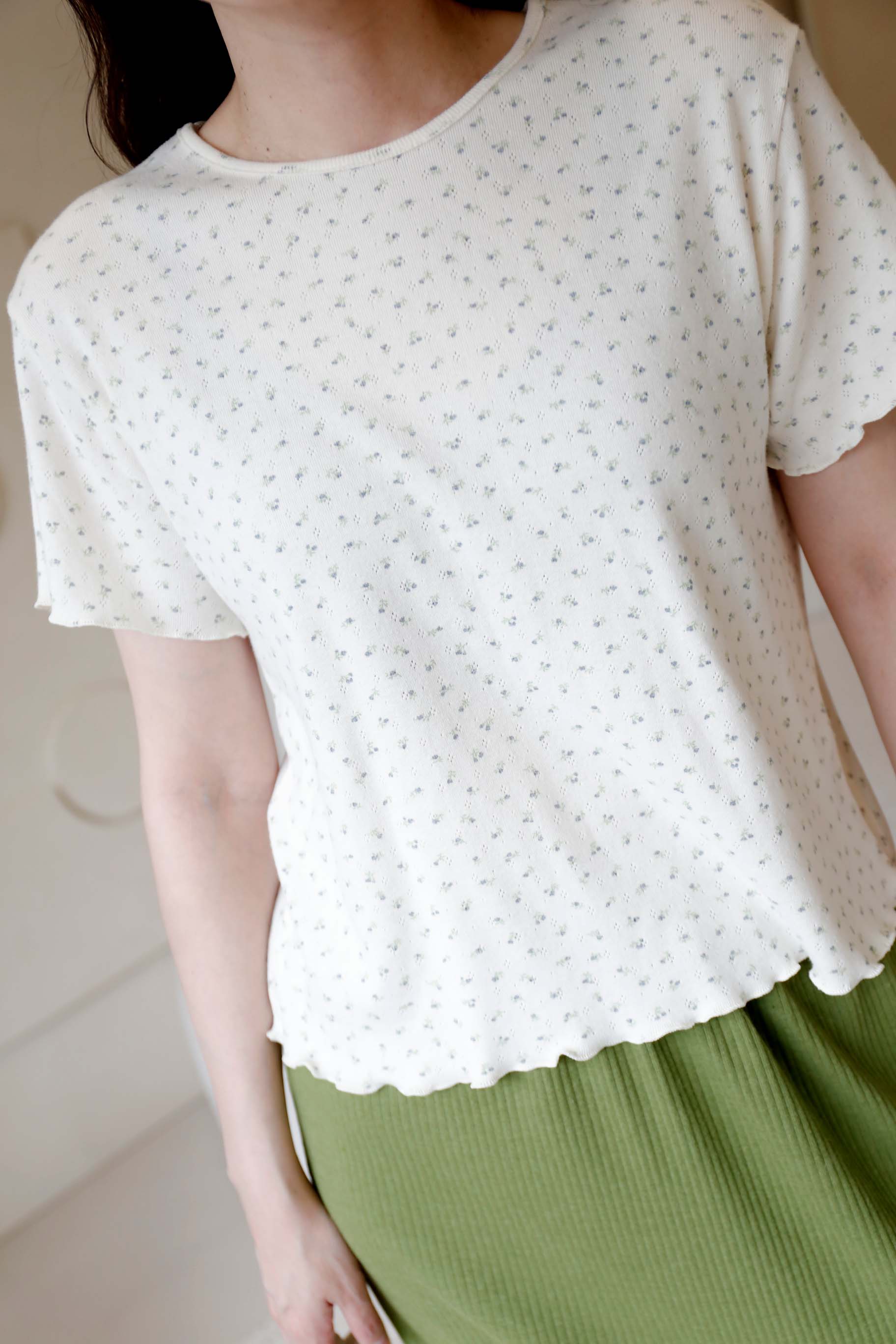 BS韓國洛緹碎花上衣(兩色)