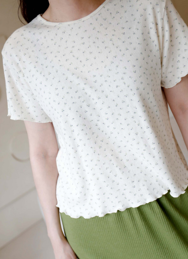 BS韓國洛緹碎花上衣(兩色)