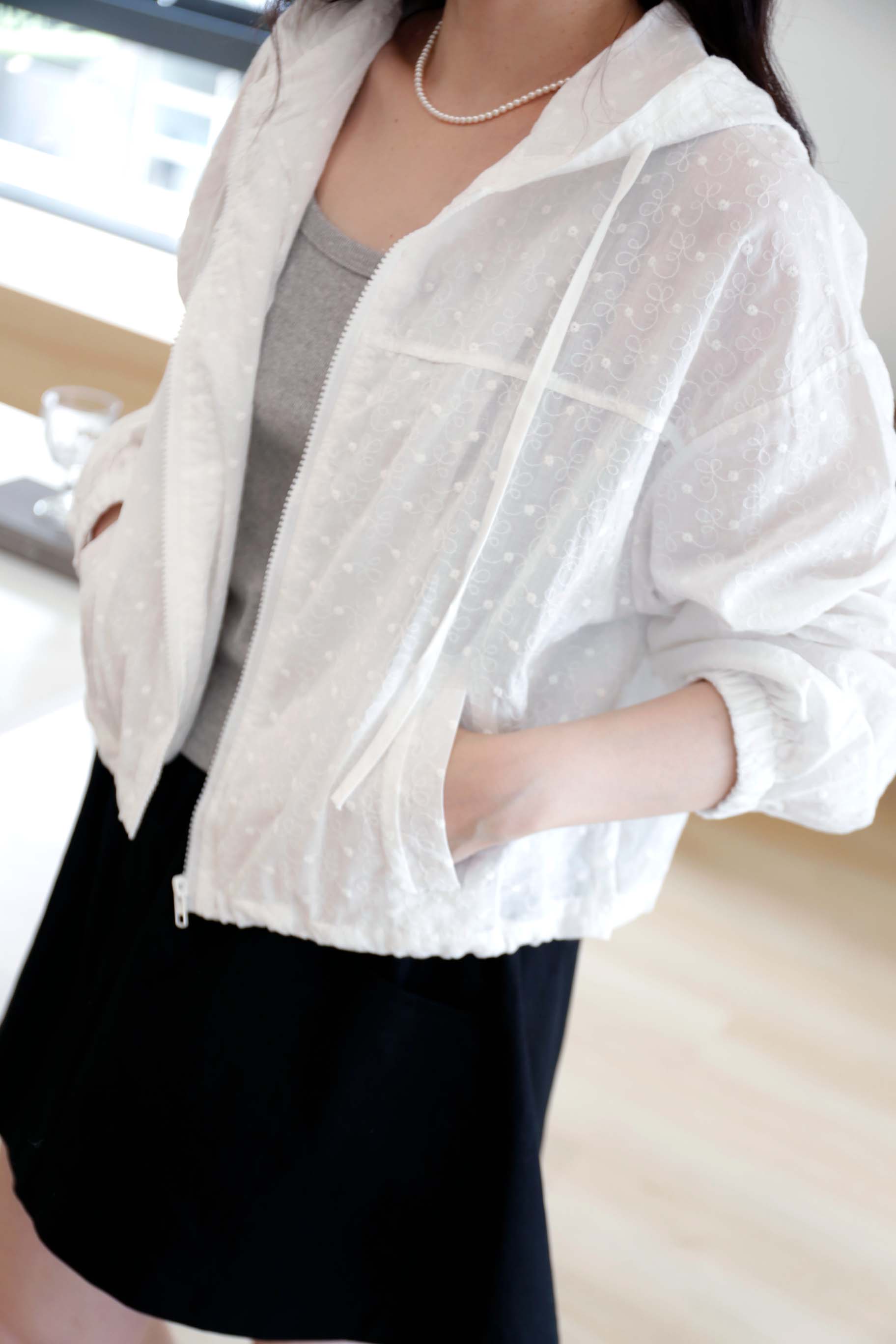 BS韓國朵拉連帽刺繡外套