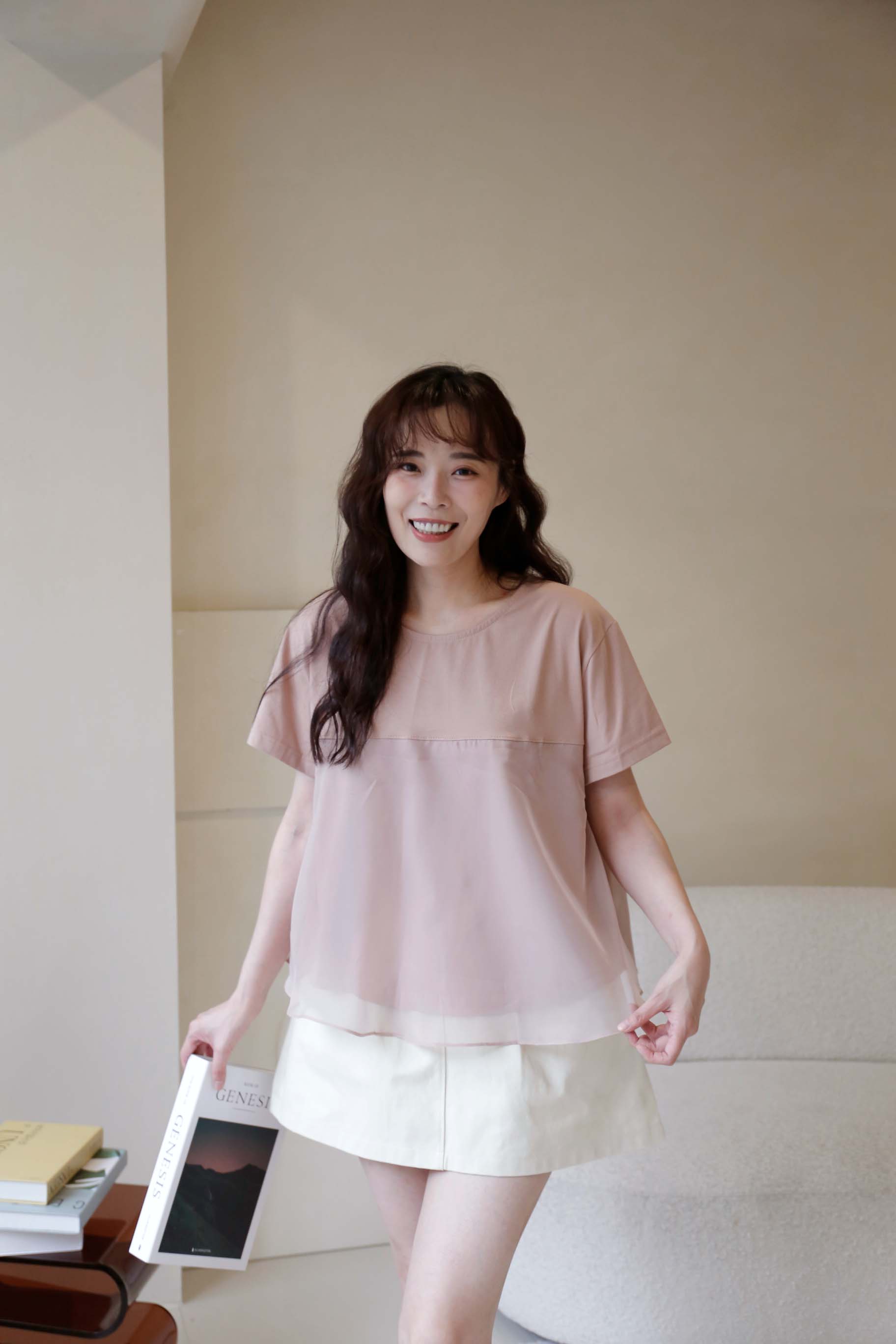 BS韓國映洛柔紗上衣(三色)