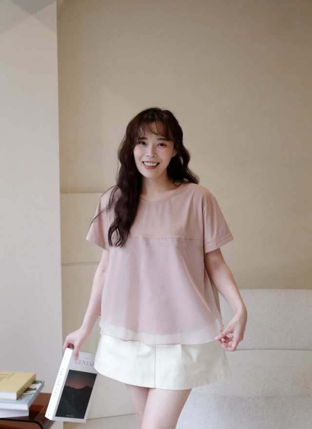 BS韓國映洛柔紗上衣(三色)