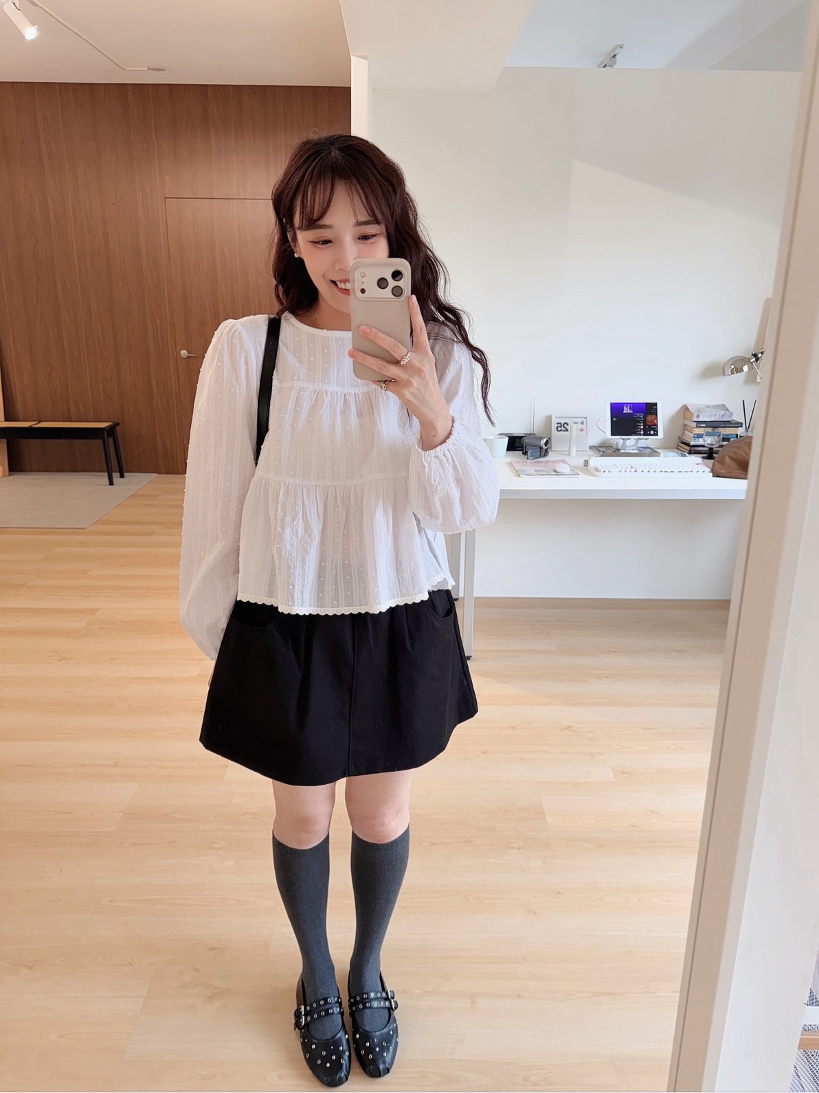 BS韓國口袋A字褲裙(兩色)－尺寸友善