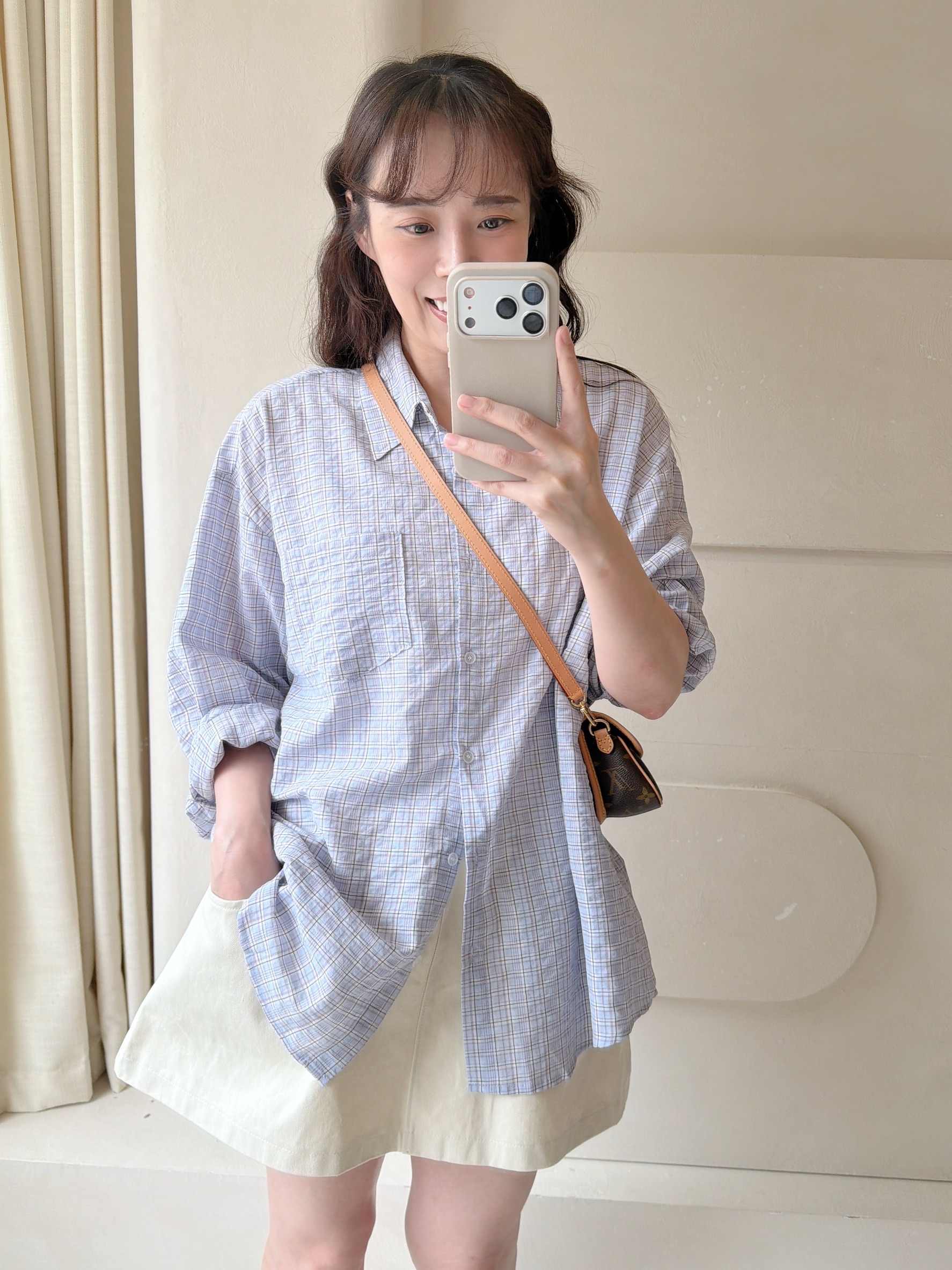 BS韓國智英格紋襯衫(三色)