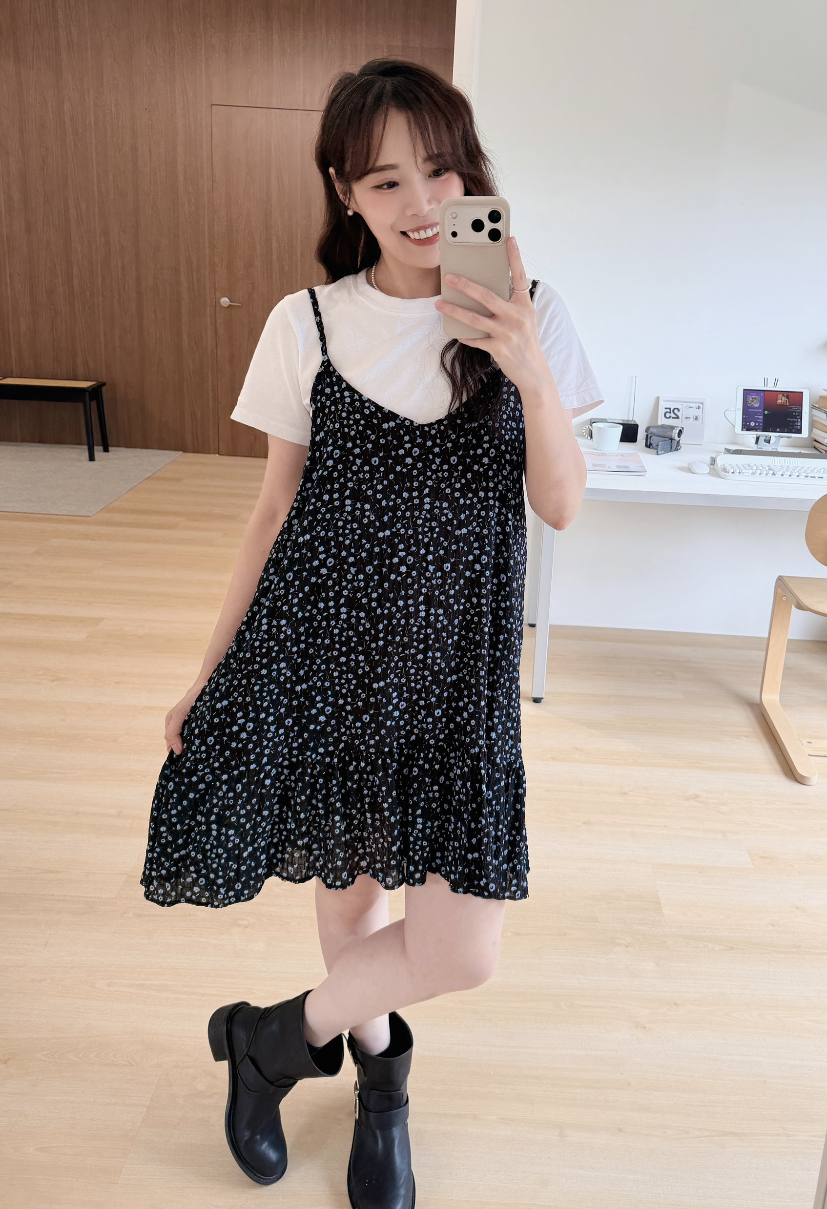 BS韓國娜英碎花小洋裝