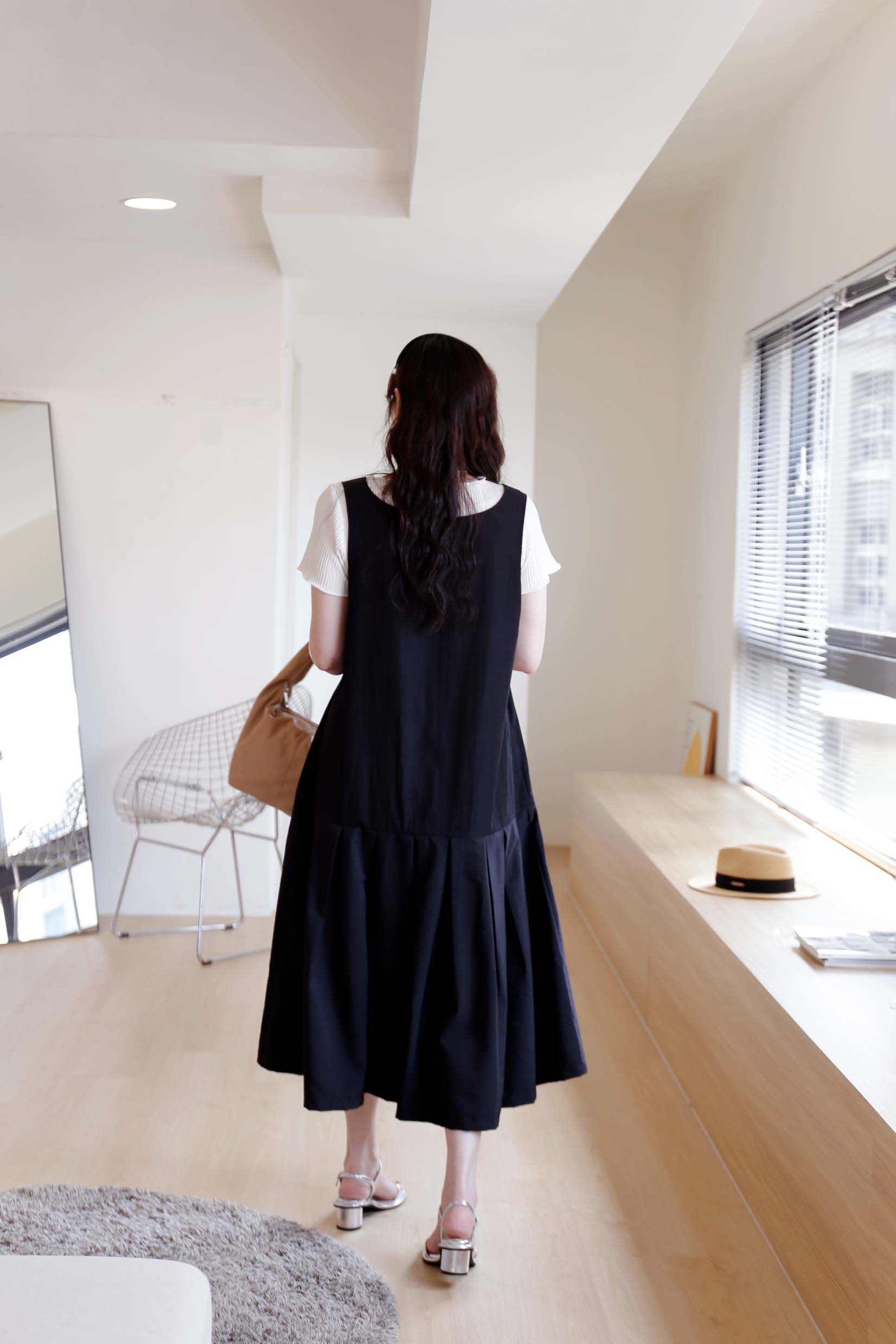 BS韓國夏恩百褶洋裝(兩面穿)