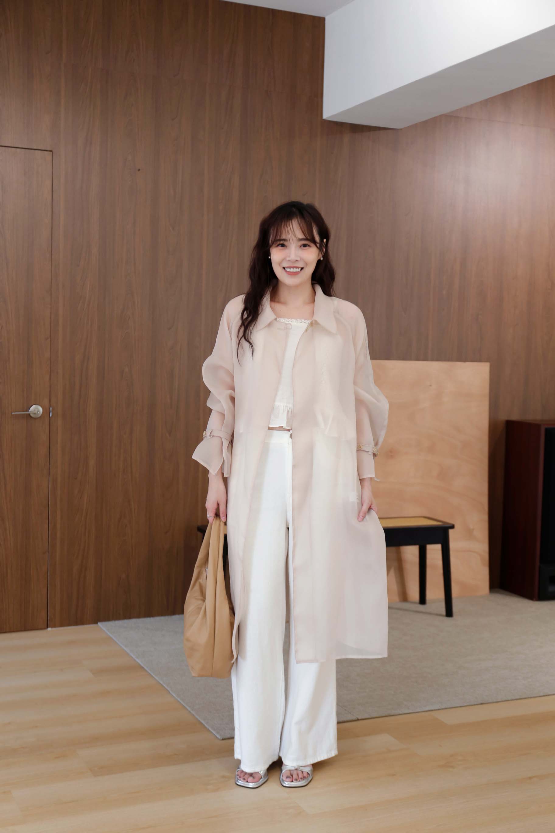 BS韓國貝拉透膚襯衫外套