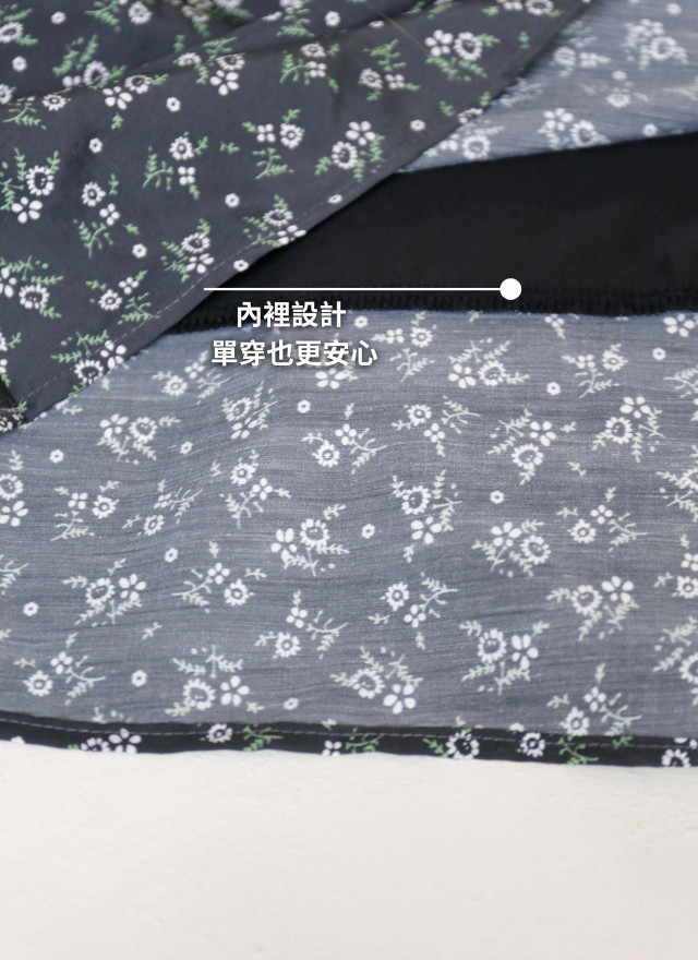 BS韓國敏雅碎花長洋裝(兩色)