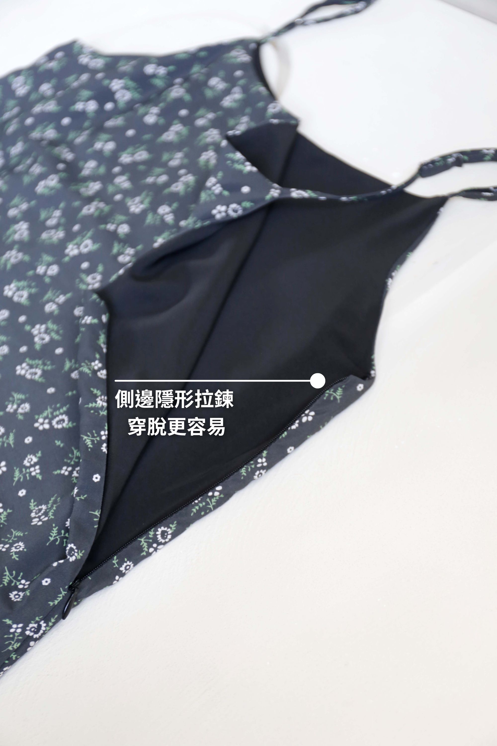 BS韓國敏雅碎花長洋裝(兩色)