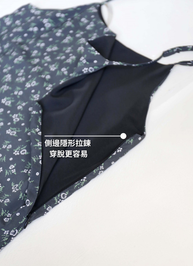 BS韓國敏雅碎花長洋裝(兩色)