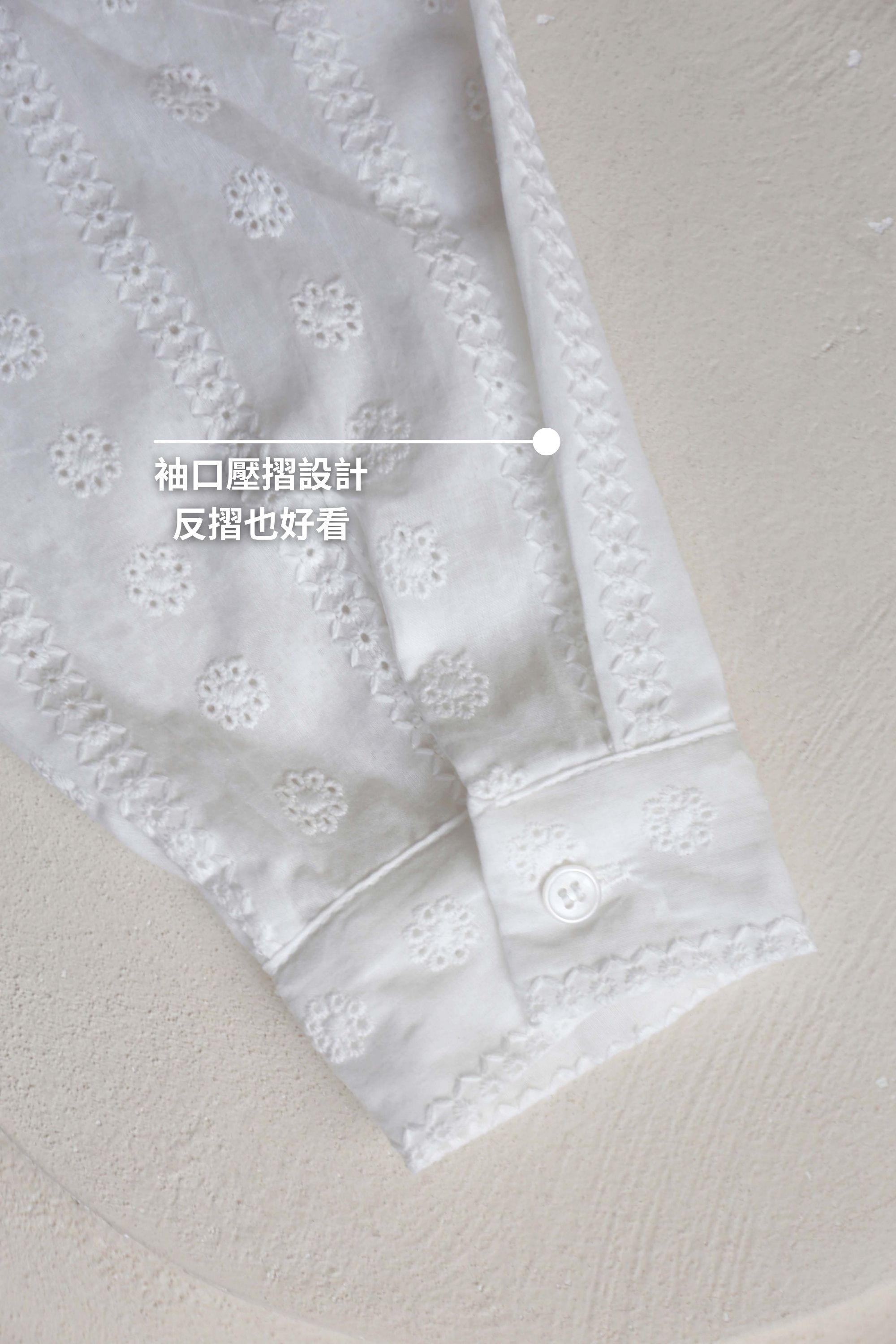 BS韓國瑞恩鏤空刺繡襯衫