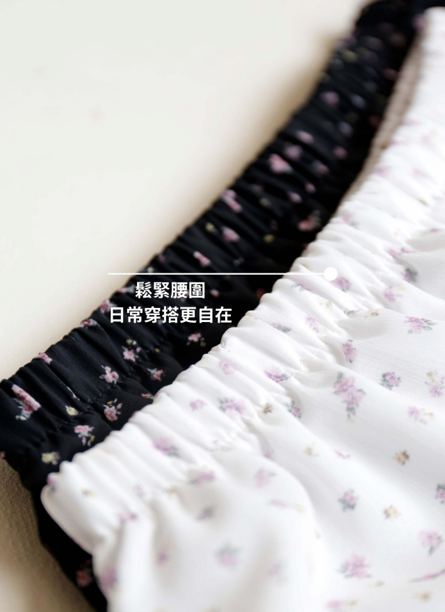BS韓國恩菲碎花雪紡裙(兩色)