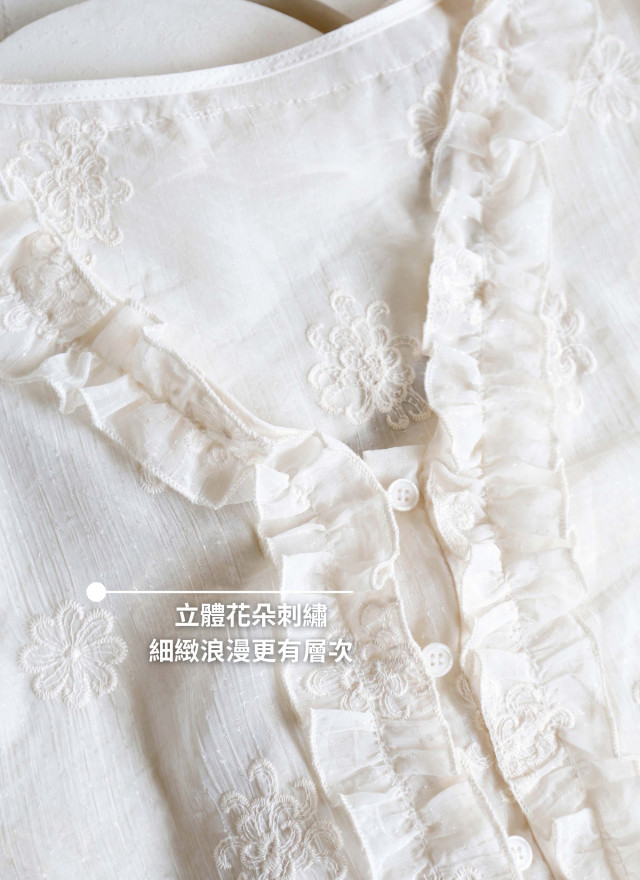 BS韓國莉絲刺繡上衣