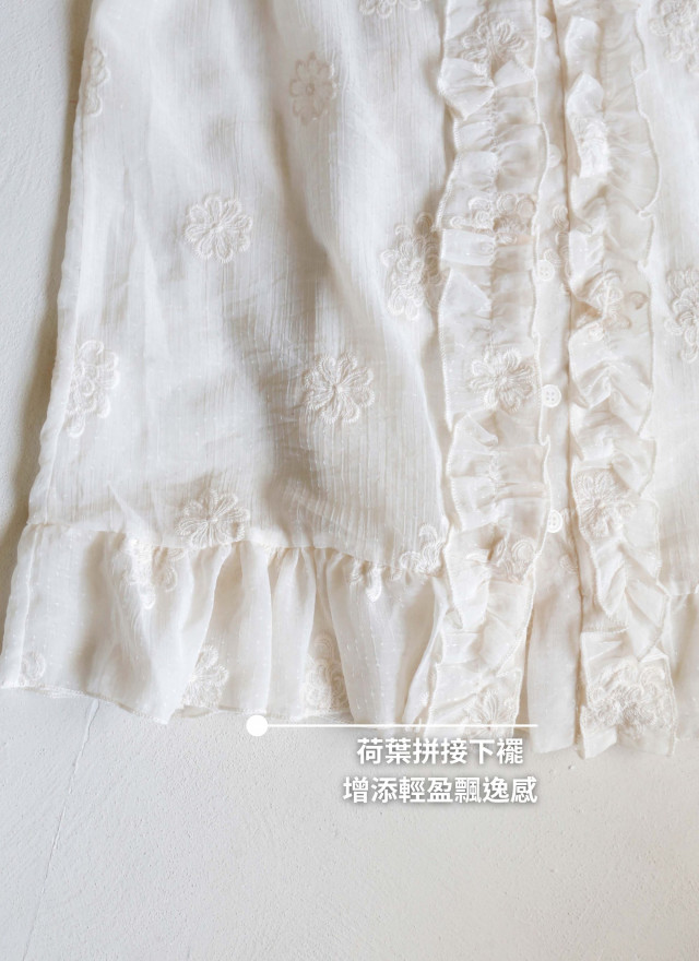 BS韓國莉絲刺繡上衣