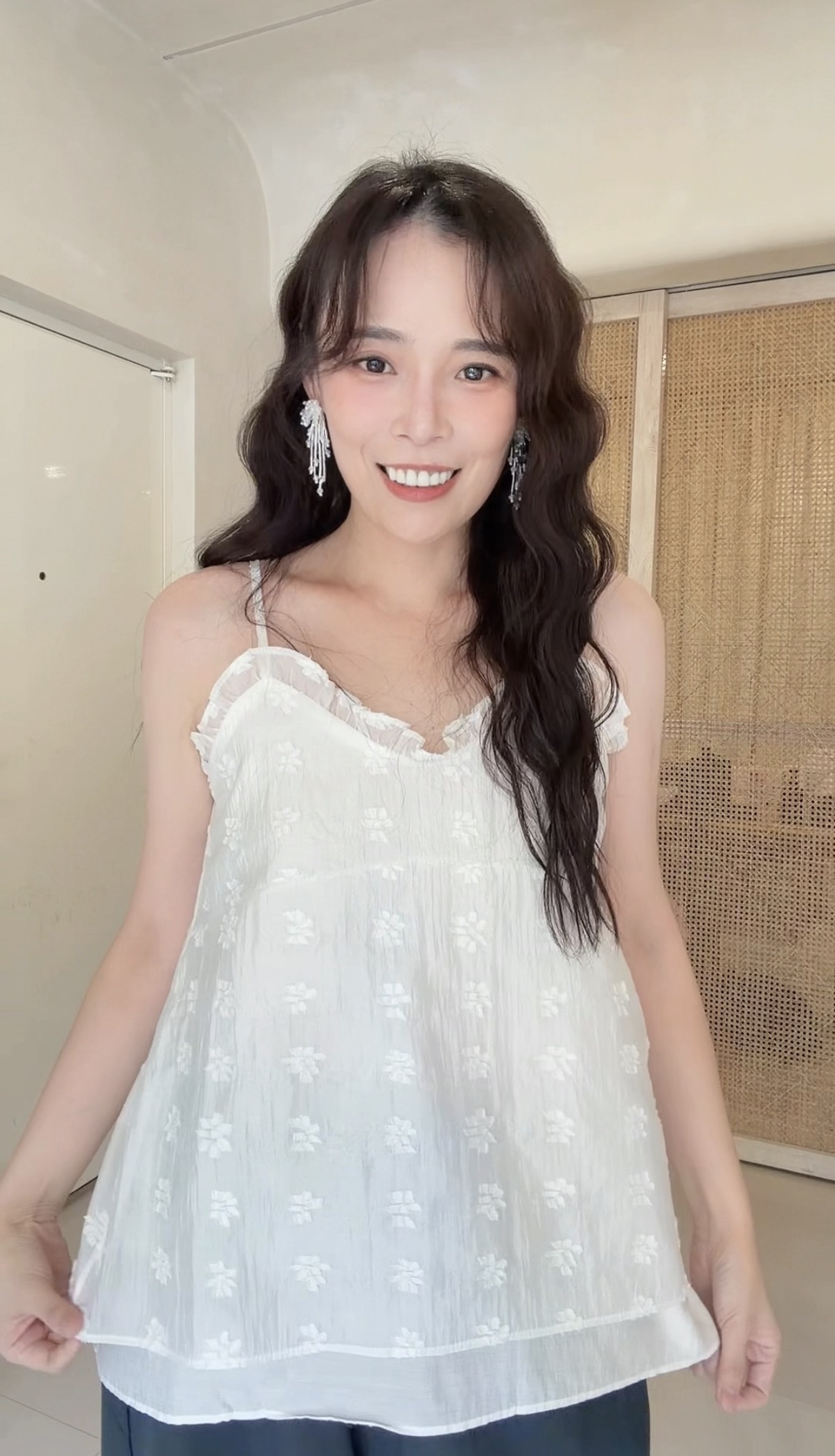 BS時尚微光流蘇耳環