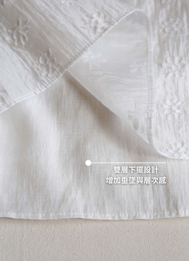 BS韓國立體花卉層次背心(兩色)