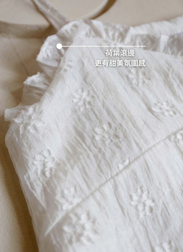 BS韓國立體花卉層次背心(兩色)